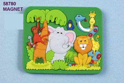 JUNGLE SCENE MAGNET