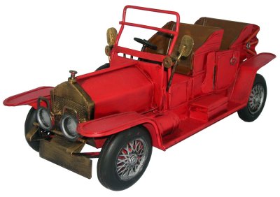 METAL ART VINTAGE CAR RED