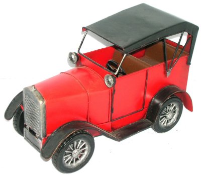 METAL ART RED VINTAGE CAR – AUSTIN TOURING CAR