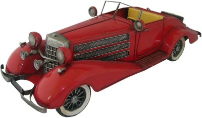 METAL ART RED OPEN TOP CAR