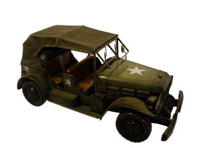 METAL ART USA MILITARY JEEP