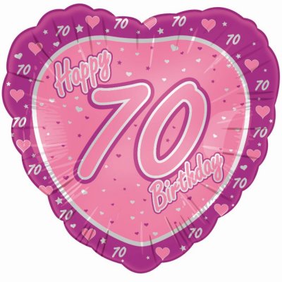 B97807 FOIL BALLOON 70TH PINK