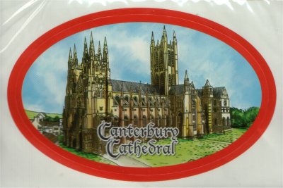 CANTERBURY DIE CUT STICKER