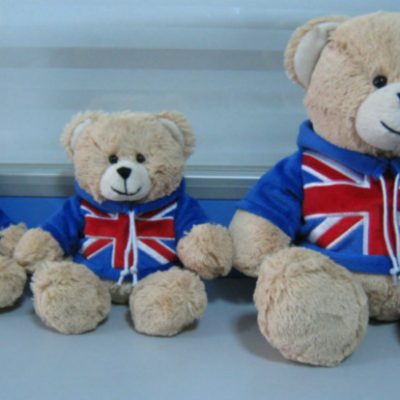 MEDIUM UNION JACK TEDDY 16cm