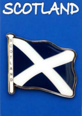 SALTIRE BRASS MAGNET