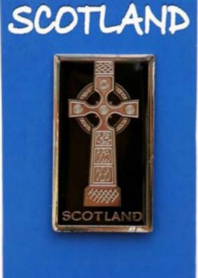 CELTIC CROSS BRASS MAGNET