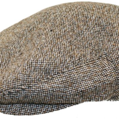 FLAT CAP BROWN HERRINGBONE