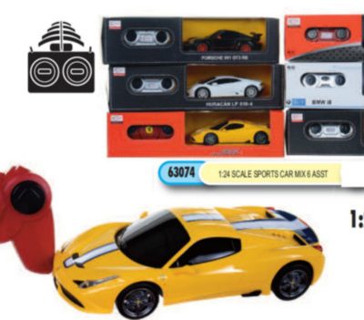 1:24 SCALE R/C SPORTS CARS – 6 ASSTD