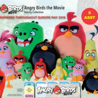 ANGRY BIRDS MOVIE SM PLUSH 5 ASS