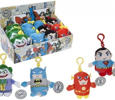 11CM ORIGINALS 4 ASSORTED PLUSH CLIP-ON – DC COMICS