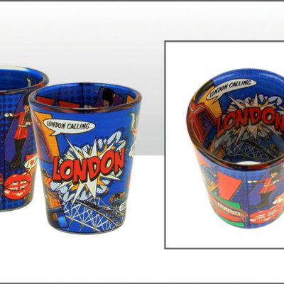 LONDON POP ART SHOT GLASS