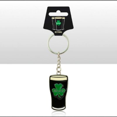 Irish Stout Metal Keyring