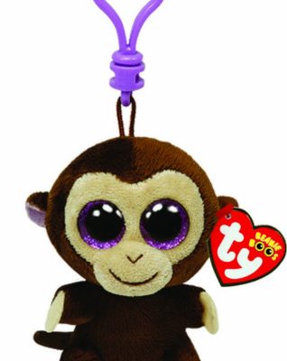 TY BEANIE BOO CLIP – COCONUT MONKEY