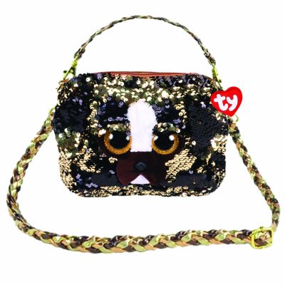 BRUTUS DOG SQUARE SHOULDER BAG – SEQUINED