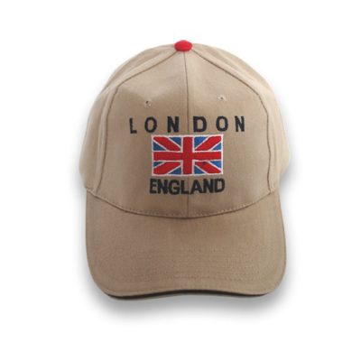 Baseball Cap London Flag England Cream