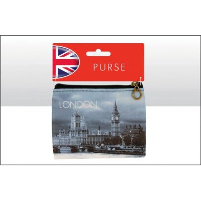 London Big Ben B/W Photo Zip Purse