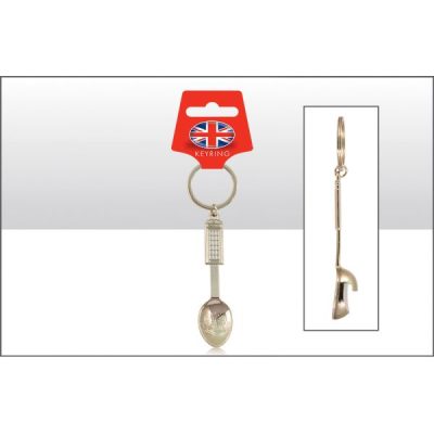 Telephone Box Spoon Bottle Opener Keyring