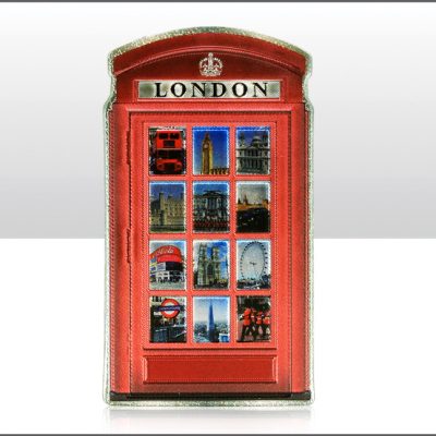 Telephone Box Foil Stamped Magnet