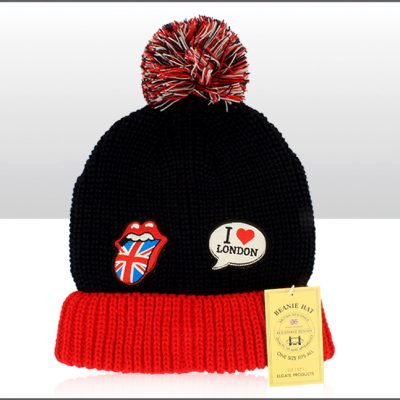 London Patches UJ Tongue/Speech Bubble Beanie Hat