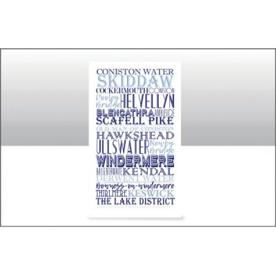 Lake District Tea Towel