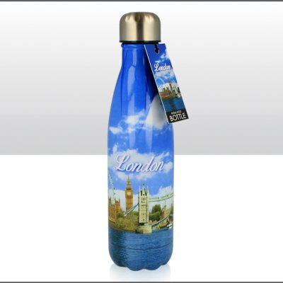 500ml Metal Drinks Bottle London Photo Montage