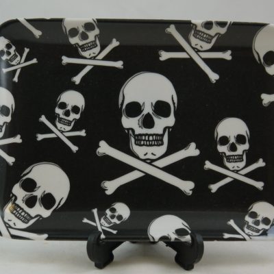 SKULL & BONES MELAMINE DISH