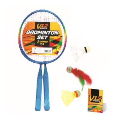 BADMINTON SET – SHORT, 3 GAMES IN 1