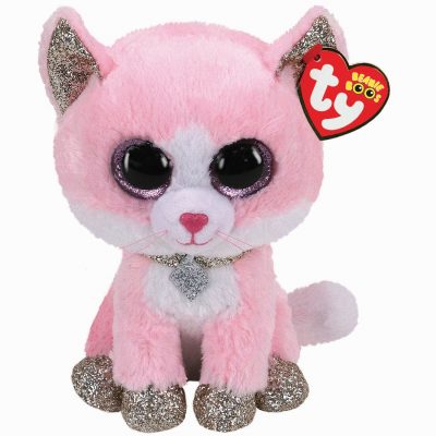 TY BEANIE BOO – FIONA PINK CAT