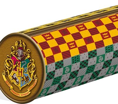 BARREL PENCIL CASE – HARRY POTTER CRESTS