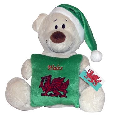 WELSH TEDDY WITH CUSHION