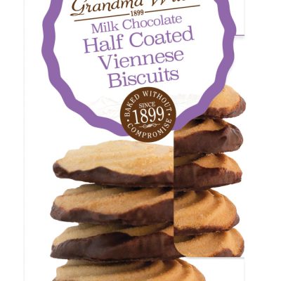 Milk Chocolate Half Coated Viennese 12 x 150g