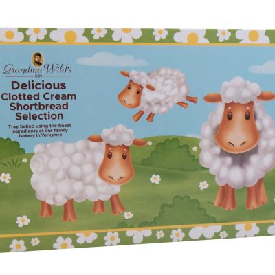 Spring Sheep & Lamb Clotted Cream Box 12 x 150g