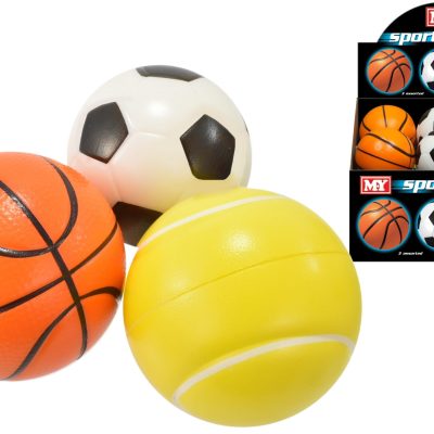 4″ PU SPORTS BALL – 3 ASSTD