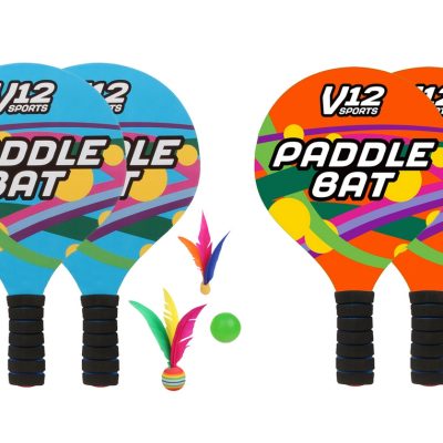 V12 PADDLE BAT SET – WOOD, DELUXE, FOAM HANDLES