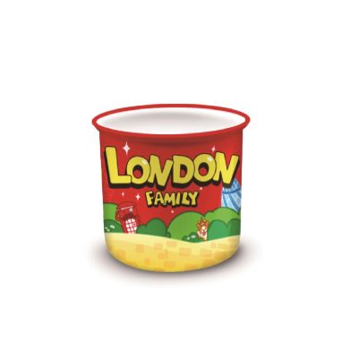 LONDON FAMILY SMALL MUG RED