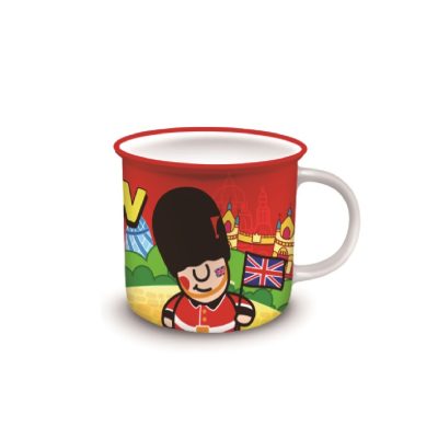 LONDON FAMILY SMALL MUG RED