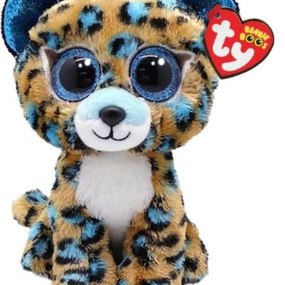 TY BEANIE BOO – COBALT BLUE LEOPARD