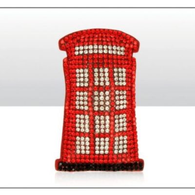 Telephone Box Cushioned Diamante Magnet