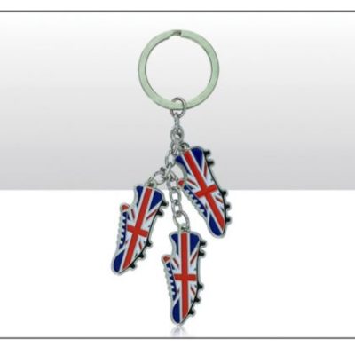 UJ Football Boot Infill Metal 3 Charm Keyring