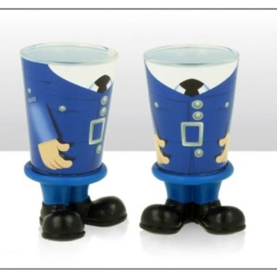 Policeman with Resin Feet Shot Glass