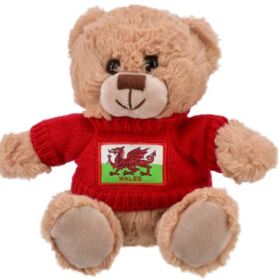 WALES PLUSH BEAR IN JUMPER 17CM