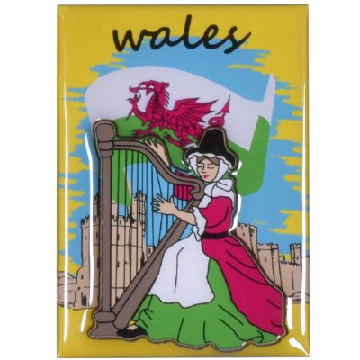 WALES EPOXY MAGNET LADY/HARP