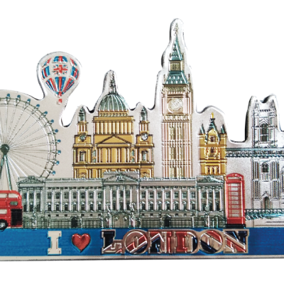 EMBOSSED FRIDGE MAGNET LONDON SCENES