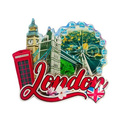 3D FRIDGE MAGNET LONDON WAVEY