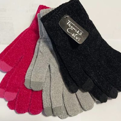 3 PACK CHENILLE GLOVES 604