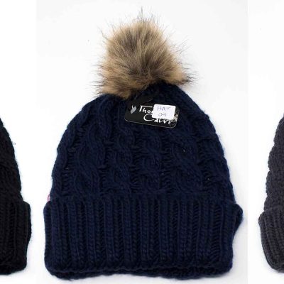 CABLE BOBBLE HAT