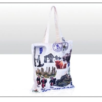 Scotland Collage Cotton Bag